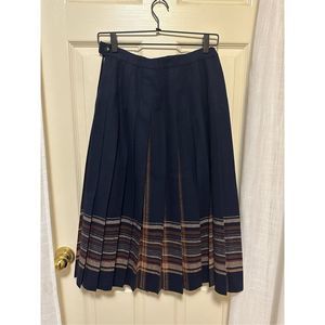 Vintage 100% Wool Pendleton Pleated Skirt